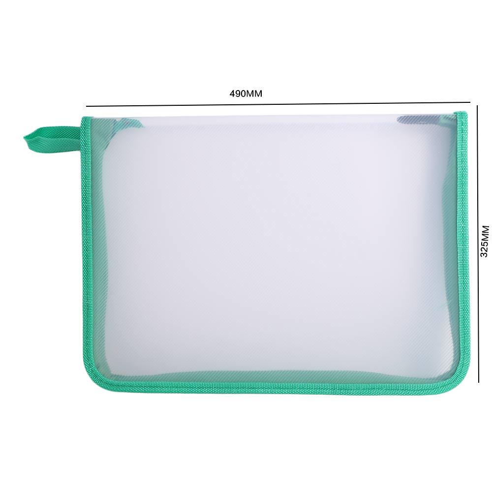Storage Bags Stationery Test Paper Folder Paper Organizer Zipper Storage Bag File Bag Folders