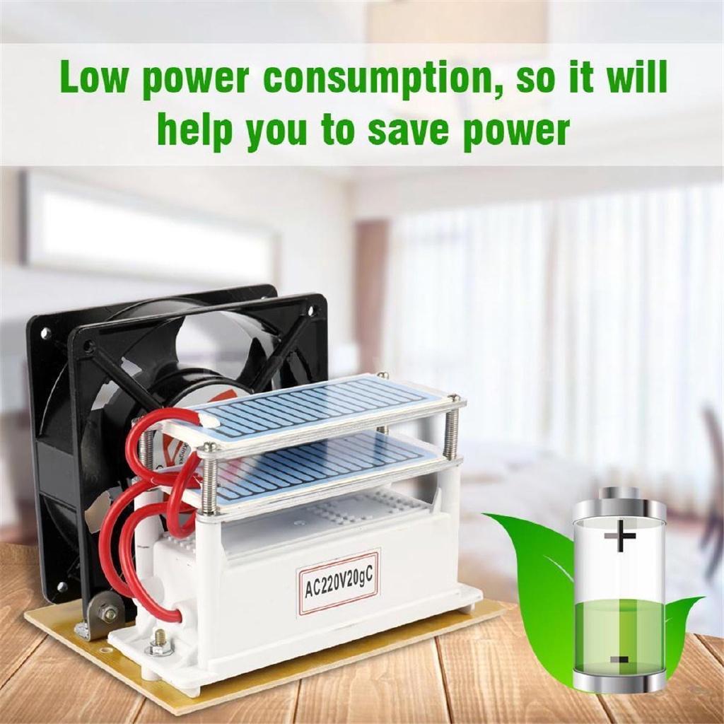 Portable Ceramic Ozone Generator Ozone Double Layers Long Life Ceramic Plate Ozonizer Air Water Air Purifier 160 * 130 * 115mm