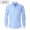 Men's Pocketed Striped Shirt: Business Commute, Crease-Resistant, Long-Sleeved, Plus Size