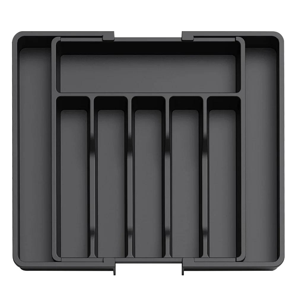 

Simple and expandable cutlery drawer storage,silver spoon set storage,compartment cutlery storage divider,for storing good items чёрный