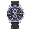 Chronograph Men'S Watch, Large Dial Calendar Leather Sports Quartz Men'S Watch 2132