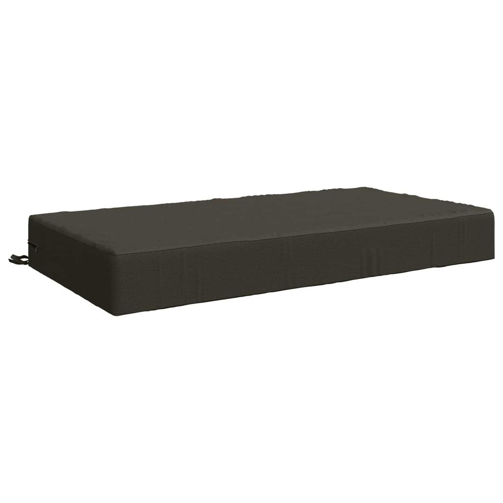 Seat Cushion SOEST 100percent Polyester Anthracite 120 X 60 X 15 Cm