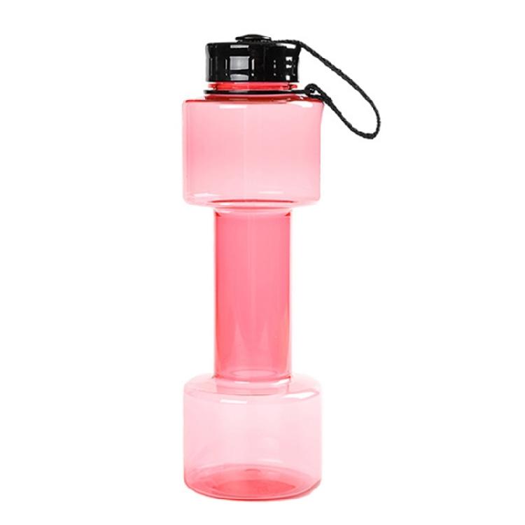 

Exercise Training Cup Leak Proof Lid Water Bottle Dumbbell Shaped Water Bottles червоний