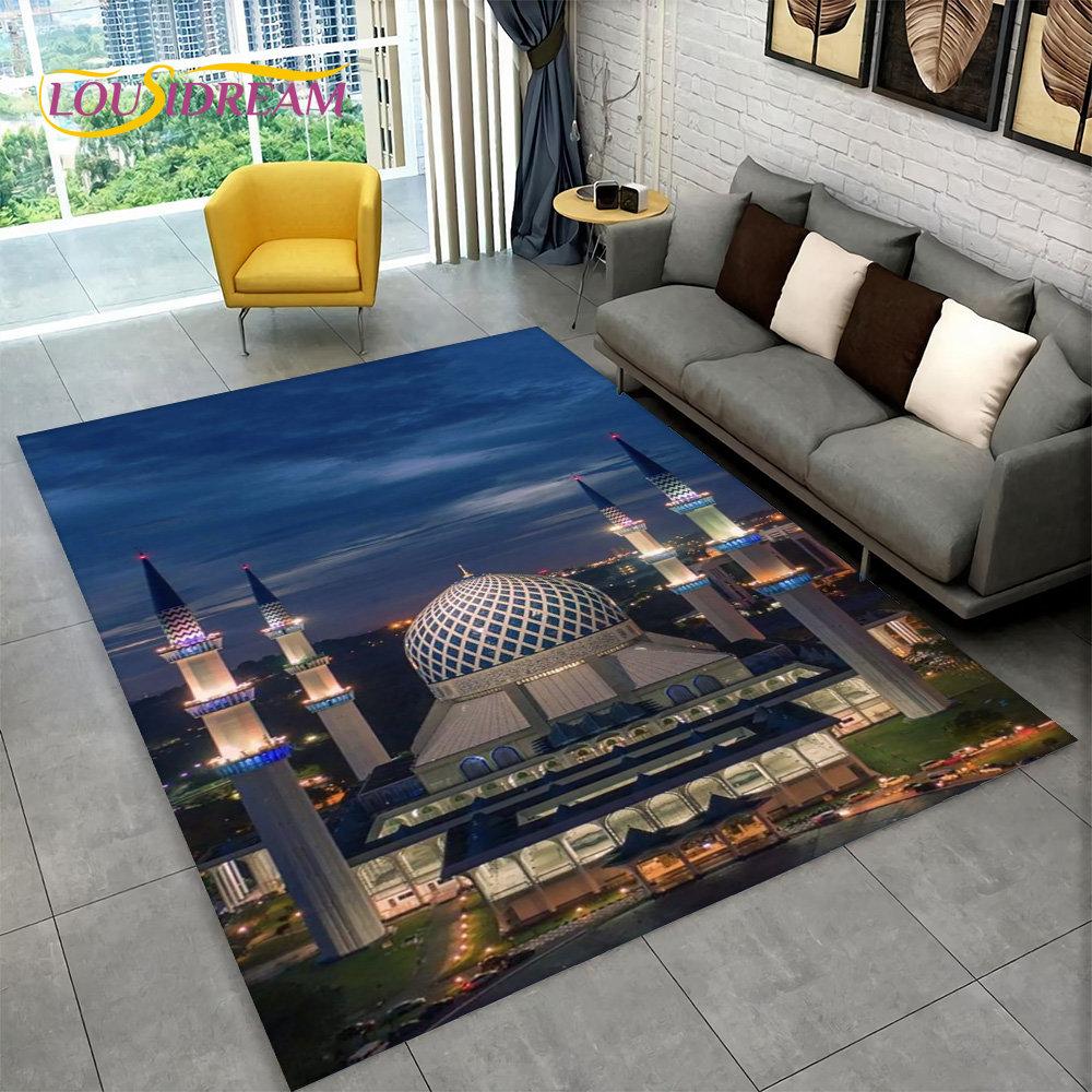 Islám muslimské přenosné modlitební podložky na klečení, koberec do obývacího pokoje, ložnice, pohovka, mešita, vodotěsná modlitební podložka