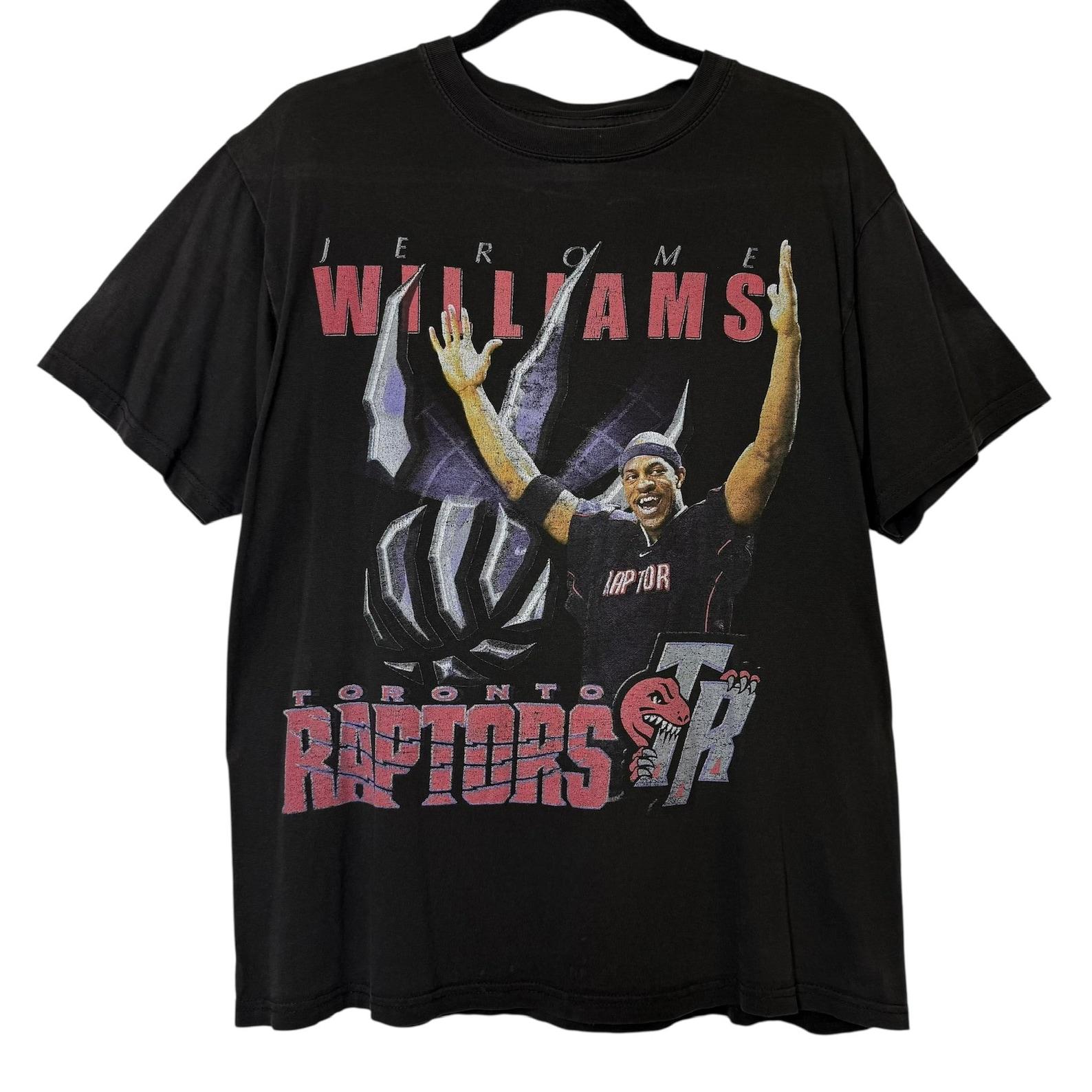 90 s Toronto Raptors Jerome Williams T shirt Sz YXL (B2230) XL