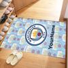 Manchester City Customize Text Area Rug Suitable for Game Room Study room Outdoor Foyer Anti-slip Rug Office home decor Gift for Festivals