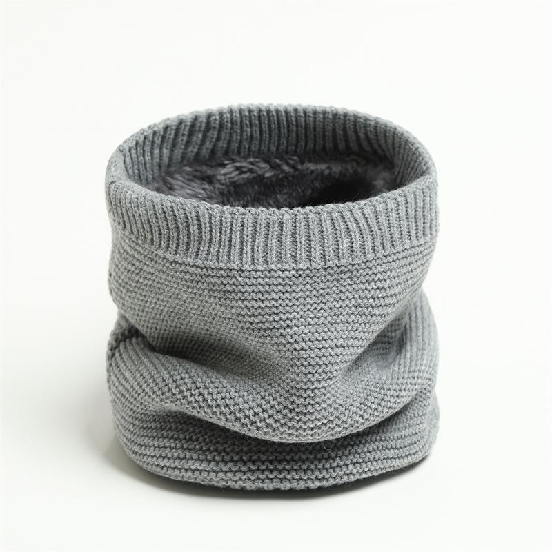 Winter Women Men Knitted Scarf Neck Ski Mask Unisex Plush Thicken Warm Scarf Female Windproof Wool Muffler Wrap Neckerchief