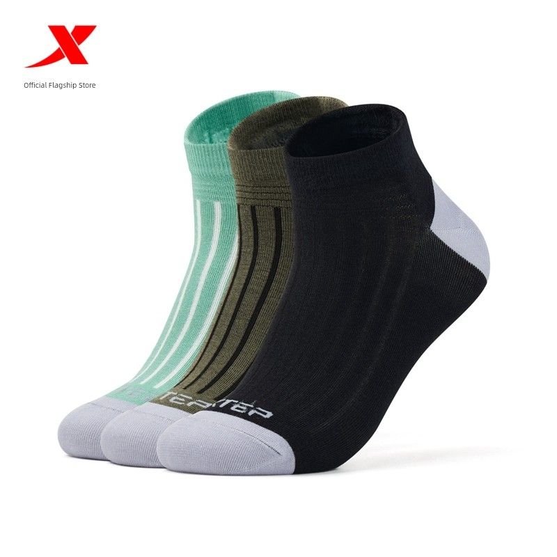 

Спортивные носки Tebu 2025 Официальная Аутентичная Продукция Мужские Носки Дышащие Носки Плоские Функциональные Носки (Пакет из трех пар) Black All yards