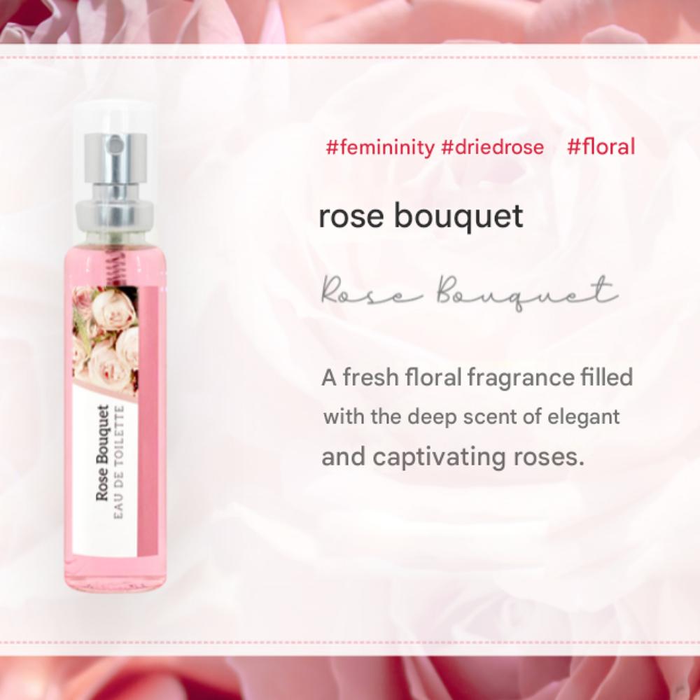 Mini Perfume : Rose Bouquet Eau De Toilette of The Herb Shop 4 X 18ml