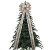 Big Size Snowflake Christmas Decorations Overlock Wire Ribbon Knot Bow Tie Ribbon Linen Ribbon Pendant Style DIY Creative Bow