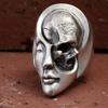 New Yin Yang Skull Ring Men's Punk Goth Biker Ring Women's