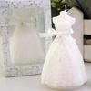 Romantic Wedding Bridal Candle Wedding Party Home Decoration Wedding Gift White Romantic Elegant Boxed Bridal Dress Design