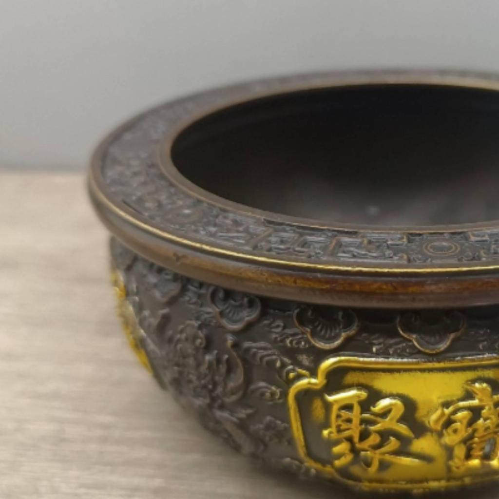 Incense Burner Brass Holder AntiqueStyle Censer for Collectors, Home Decor, Meditation, Tea