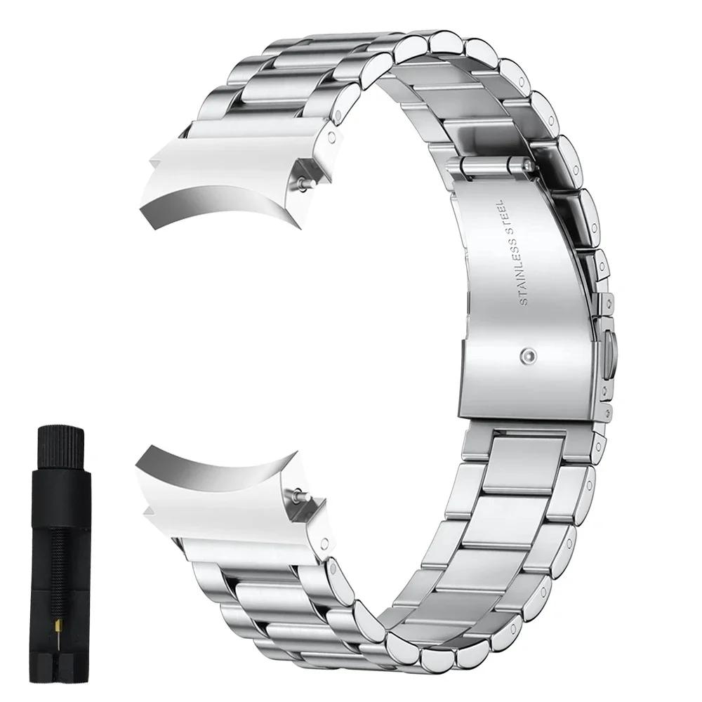 Lückenlose Correa für Galaxy Watch 7 6 5 4 44mm 40mm 5pro Armband 45mm Stahlarmband für Samsung Galaxy Watch 6 4 Classic 47mm 46mm 43mm