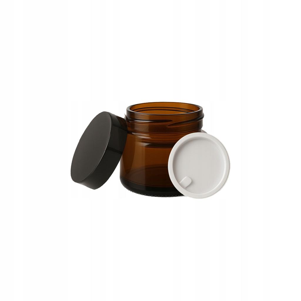 Brown Glass Jar 5g for Creams, Cosmetics, Ointments, Samples Dark Glass