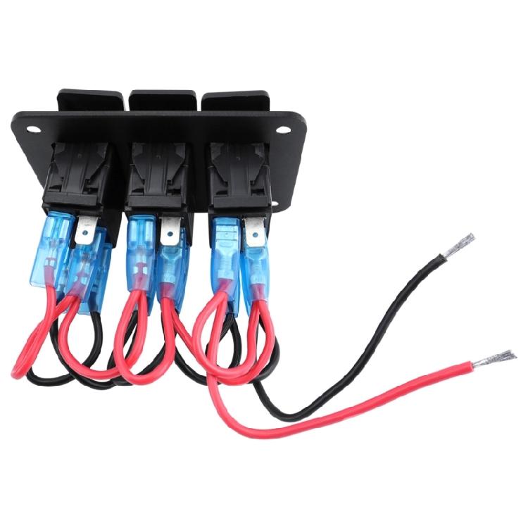 Multifunctional 12V 24V Car 2 Gang/3 Gang Rockers Switch Panel with LED Indicators for Enhances Vehicle Lighting Control