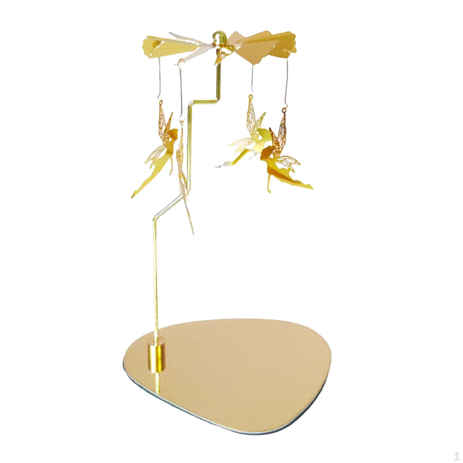 

Candle Holder, Rotary Holder Candleholder Christmas Table Decoration Tray Candlesticks for Fairy