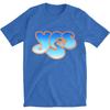Herren Ja Ja Logo Slim Fit T-Shirt Mittelblau