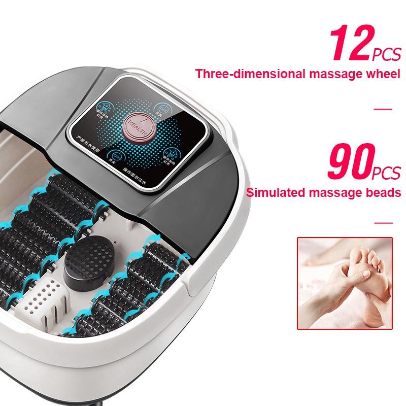 500W 9L 35x27x42cm Konstant beheiztes Fußbad für Erwachsene, Fußbad für zu Hause, Automatisches Einweichen, Elektrischer Fußmassagegerät, Temperatur-Fußbad, Fuß-Spa-Wanne