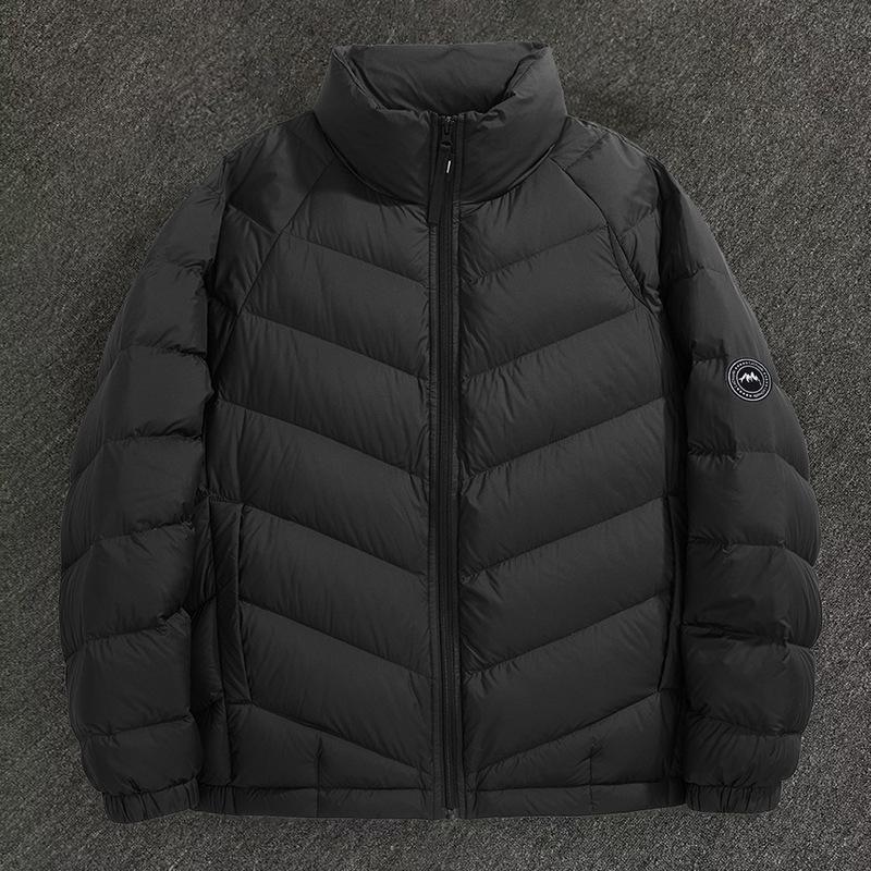 

Men s autumn and winter new down jacket men s stand-up collar casual trend warm men s and women s solid color versatile jacket M