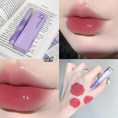 Jelly Lipstick, Moisturizing, Mirror-like Water-glossy Pouty Lips, Whitening Long-lasting Makeup Lipstick for Women