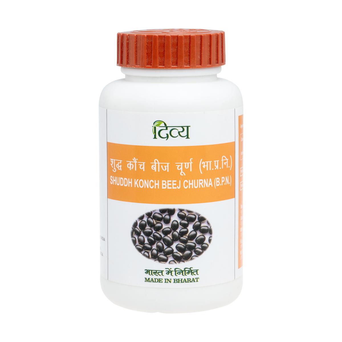 

Divya Shuddh Konch Beej Churna | Керує Вата Доша Pack = 100 gm
