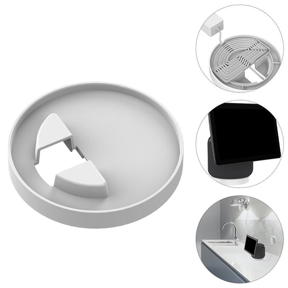 Premium Tabletop Speaker Stand Plastic Desktop Holder with Cable Organizer Space Compatible 10 Exquisite Workmanship
