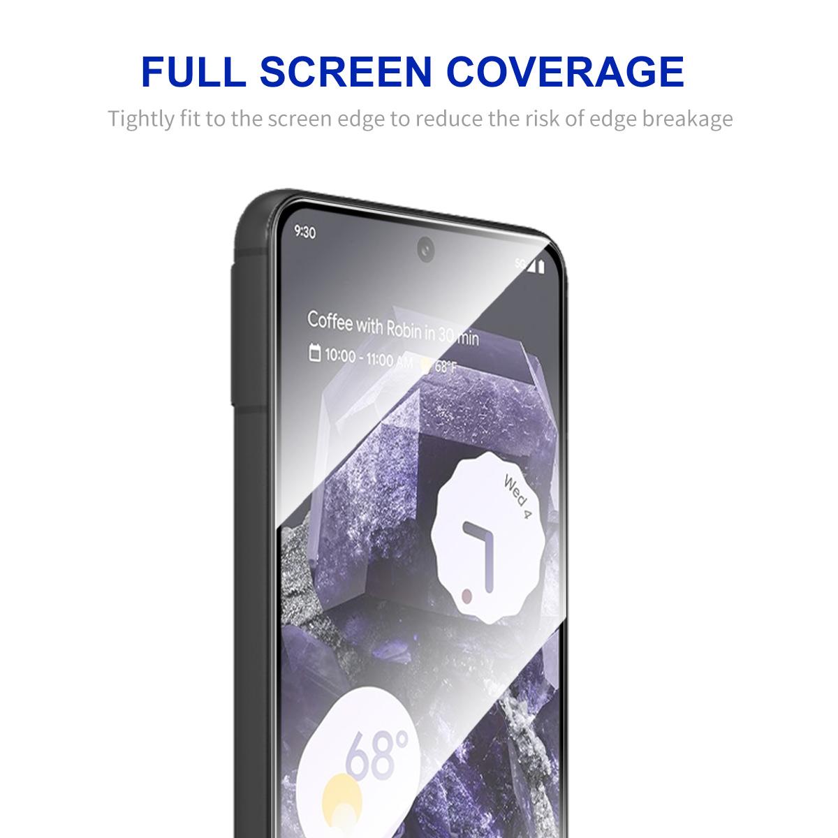 

ENKAY HAT PRINCE For Google Pixel 8 Silk Printing Full Screen Protector High Aluminium-silicon Glass Film Type A
