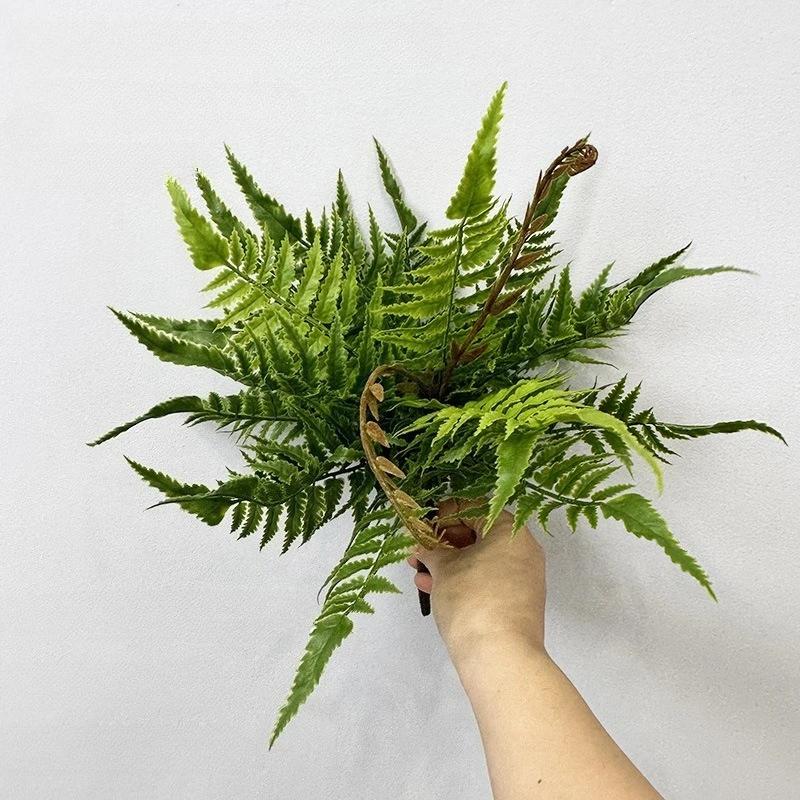 

Artificial Persian Leaf Plastic Green Plants Floral Wedding Decoration Simulation Fern Leaves Fake Plant Hall Decorative Flower
