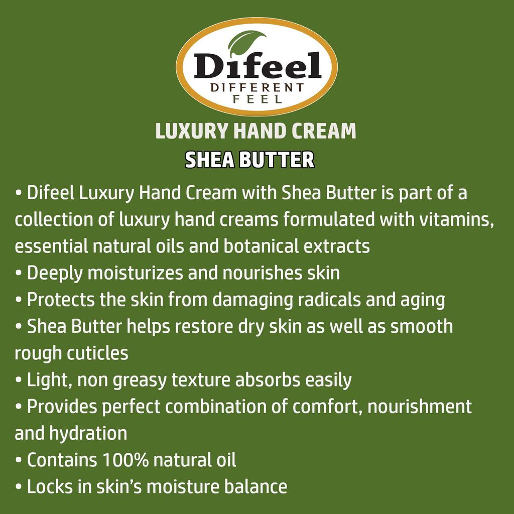 Difeel Shea Butter Natural Hand Cream 40g SHEA BUTTER 16SHE New York Imported [Regular Product]
