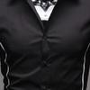 Men Shirt Single-breasted Business Formal Slim Autumn Shirt for Work