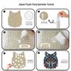 HOOLOOG Wolf Totem Wooden Irregular Shape Jigsaw Puzzle & Money Box Toy