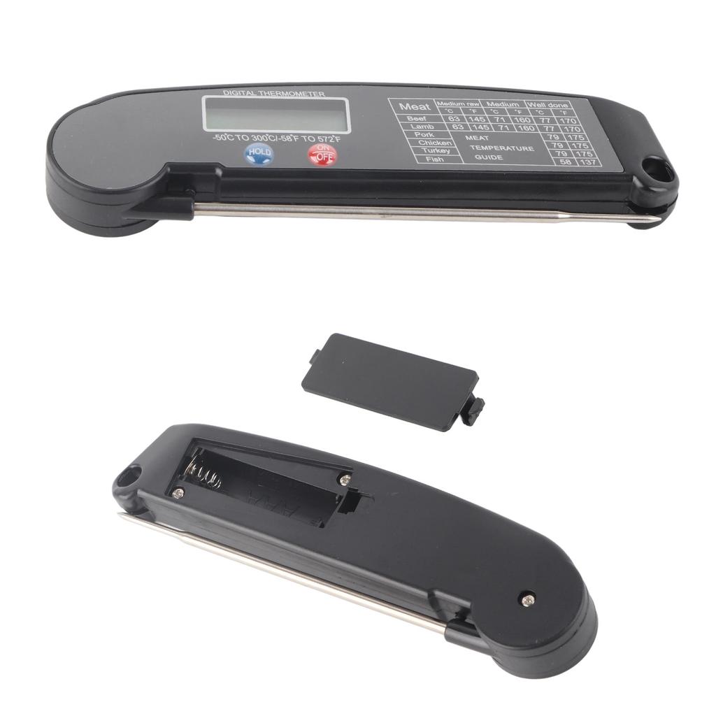 Digital Electronic Food Thermometer Foldable Intelligent Straightaway Read Thermometer for Cooking