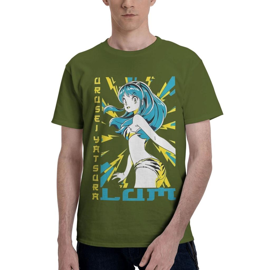 Urusei Yatsura Lum PE0136 100% Baumwolle Lässig Atmungsaktiv Bequem Totoro Kurzarm T-Shirt Lustiges Shirt