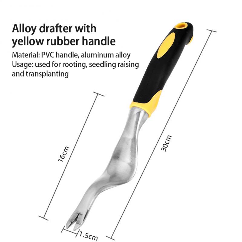 Bahçe Küreği Beş dişli Tırmık Küçük Kürek Çift Amaçlı Çapa Açık Alan Dikim Aksesuarları Siyah Kauçuk Saplı Alet Seti