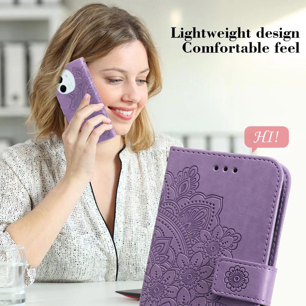 Para Capa TECNO Spark 30 5G/Pova 6 Neo 5G com Padrão Floral PU Couro Carteira Suporte Capa de Celular