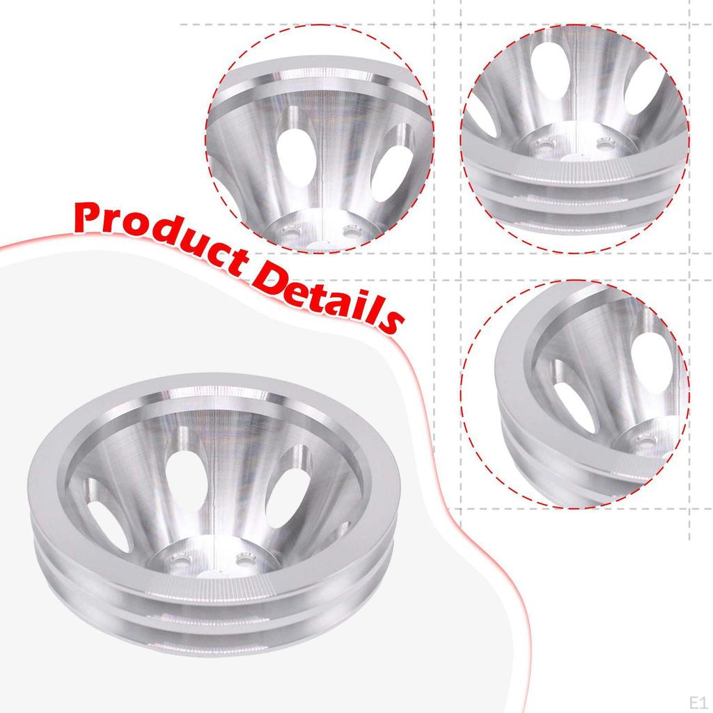 5/8 Inch Aluminum Double Groove Water Pump Pulley for Models 427, 396, And 454