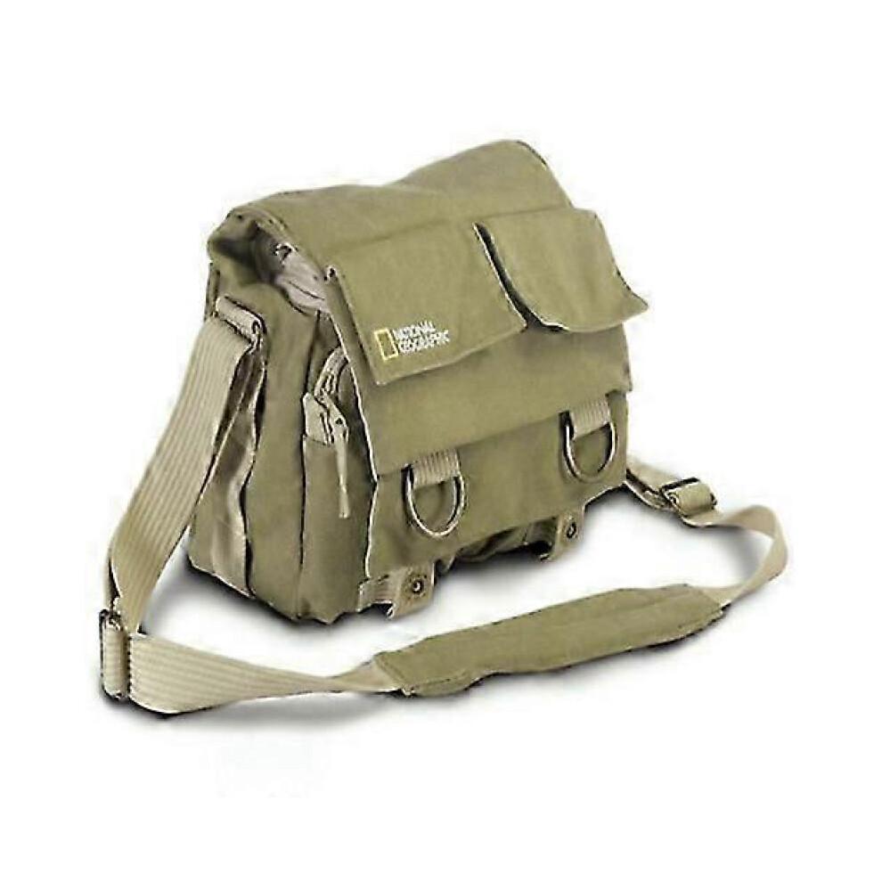 (Khaki) Professional National Geographic DSLR Camera Bag Universal for Nikon D5000 D5100 D3000 D5300 for Canon 550D 660D 500D 700d SLR-Good