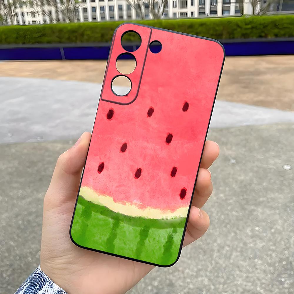 Cartoon-Wassermelonen-Handyhülle Für Samsung A25 A13 A33 5G A54 A36 A35 A56 A52 A14 Stoßfeste Weiche Hülle