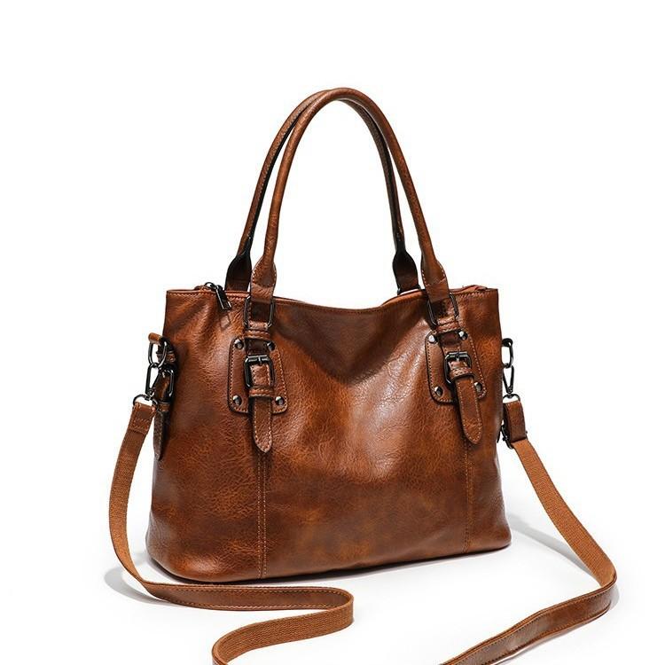 Einfache Retro-Tragetasche 2025 Neu Großvolumige Textur Handtasche Mode All-Match Damen Schulter-Umhängetasche