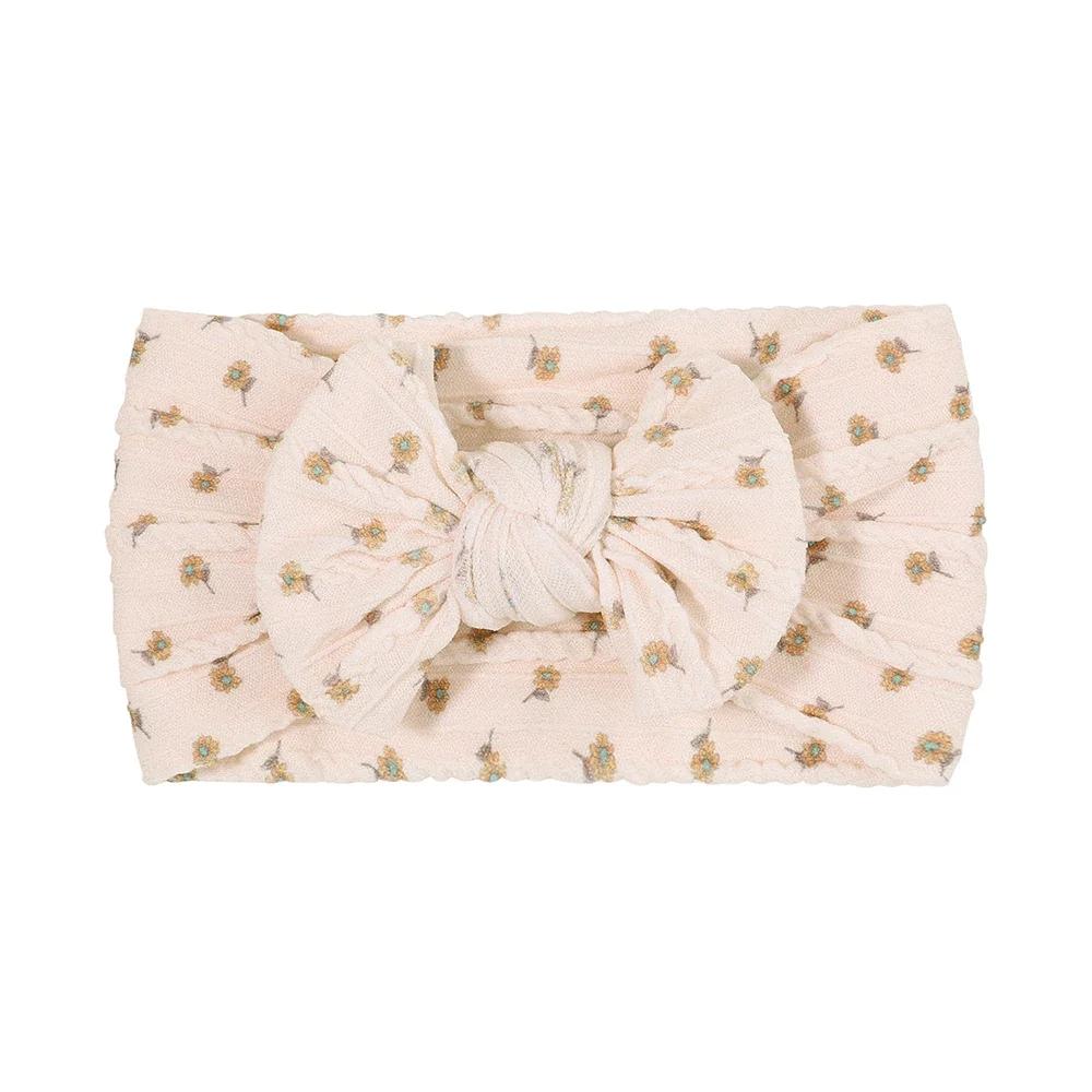 48colors Newborn Baby Headband Girls Elastic Knit Children Turban Baby Bows Soft Nylon Kids Headwear Toddler Hair Accessories