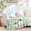 1pc Hello Kitty & Friends Cute Cartoon Character Home Decoration Blanket - Seasonal Universal Comfortable Washable Gift, Suitable for All Ag