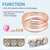 9Pcs Durable Metal Material Oil Pressure Gauge Tubing  Instrument Pipeline Installation