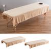 2pcs Velvet Massage Bed Sheet Cover With Hole Camel