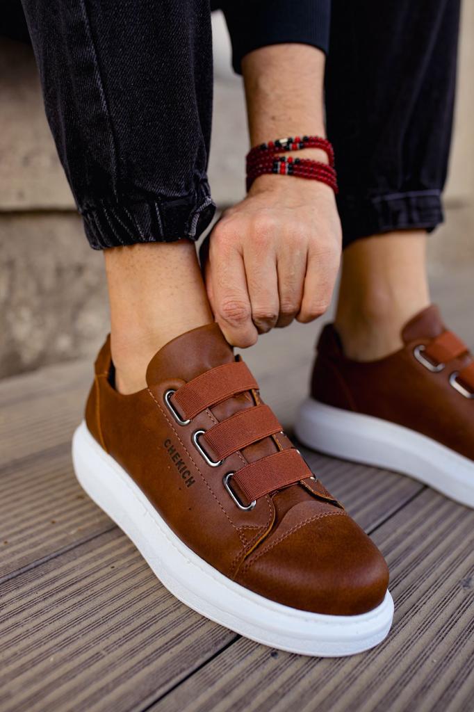 Chekich H Nowa Kolekcja CH253 Lustrzane Nie Męskie Buty Białe Czarne Brązowe Tan