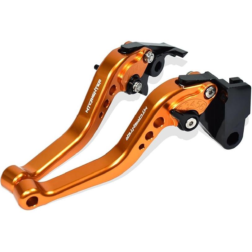 Compatible with Triumph Street Scrambler 2017-2022 Short Brake Lever Clutch Lever, CNC Aluminum Alloy Made (Black)