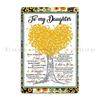 To My Daughter from mom strong brave bright smart When Its Too Hard to Look Back Metal Printing Plaques Home Tin Sign Poster