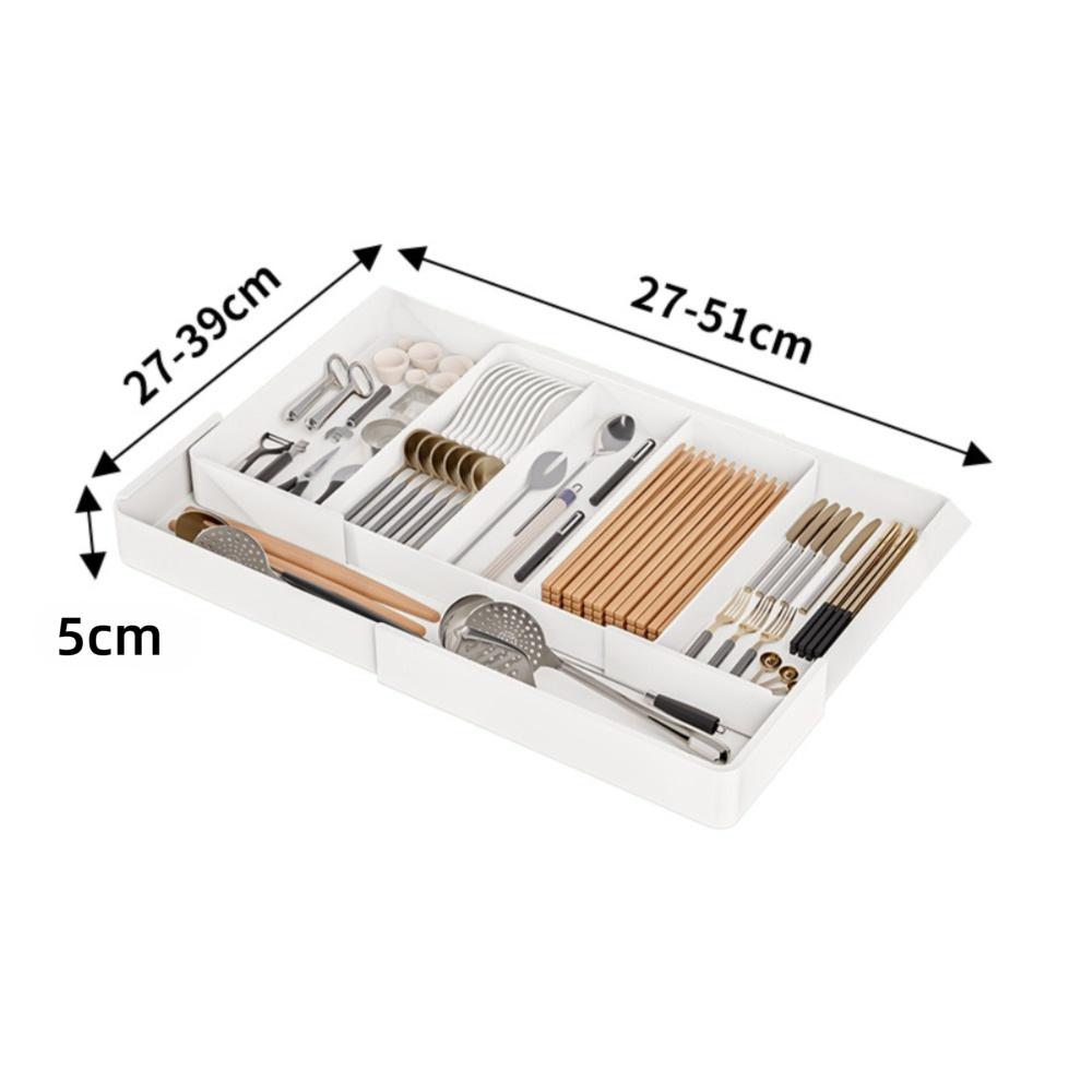 

Пластиковый органайзер для ящика, регулируемый лоток-держатель для столовых приборов, разделитель для ящика Style B