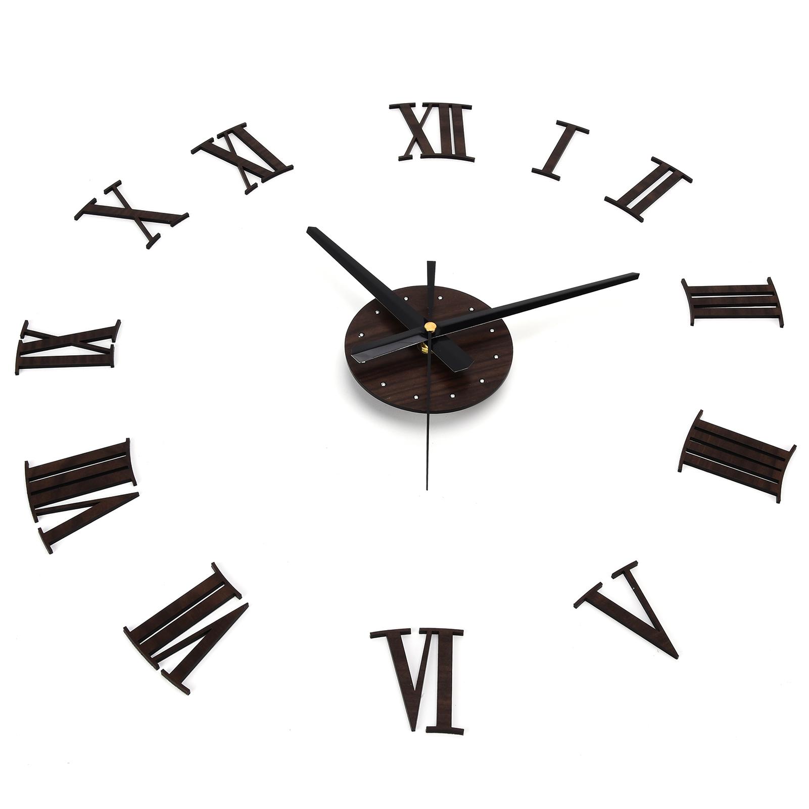 Сделай сам Настенные часы Бесшумные Безрамные Акриловые Настенные часы для Гостиной Домашнего офиса Декора