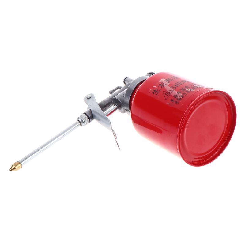 250ML Thumb Pump Oil Can Spout Manual High Pressure Oiler Pot for Workshop Car Maintenance Lubrication Tasks